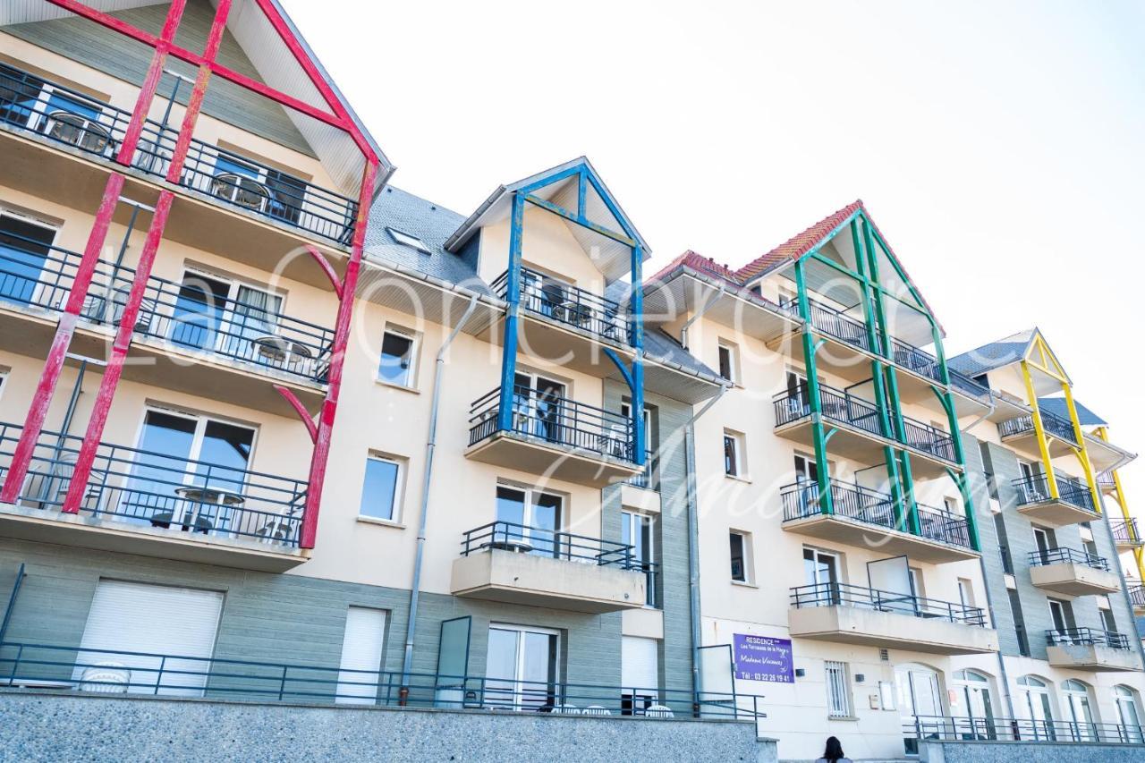 Bel appartement proche de la mer avec balcon Cayeux-sur-Mer Esterno foto